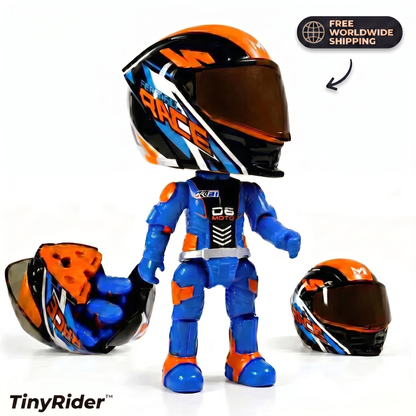 Blue/Orange Helmet Rider